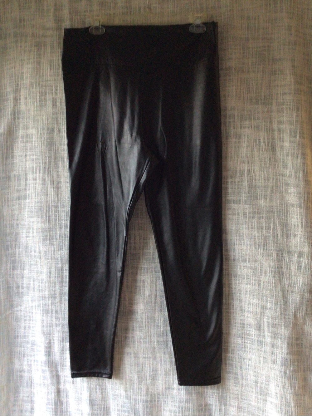 Source Unknown Black Faux Leather Leggings